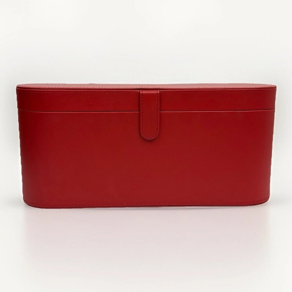 NEW Authentic Dyson Supersonic Hair Dryer Storage Case Red Leather Box CASE ONLY - Picture 9 of 16